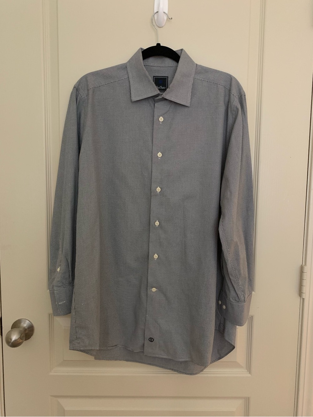 David Donahue Men's Light Blue Dress Shirt